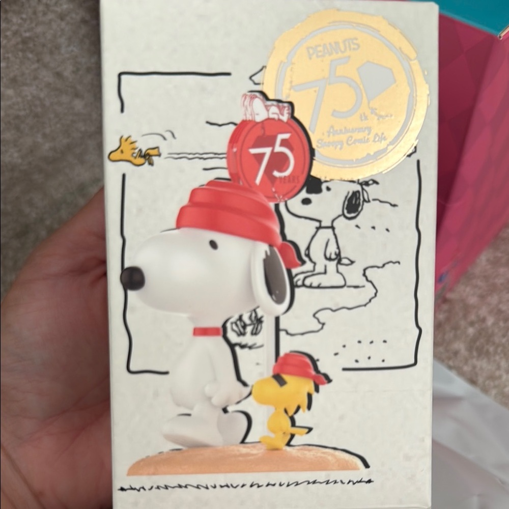 POP MART • Peanuts 75th Anniversary Snoopy Figurine.